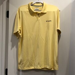 Columbia yellow sport polo, size XL.